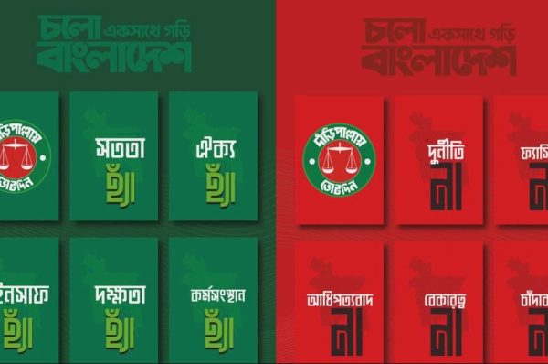 জামায়াতের ইশতেহারে ৫টিতে ‘হ্যাঁ’, ৫টিতে ‘না’